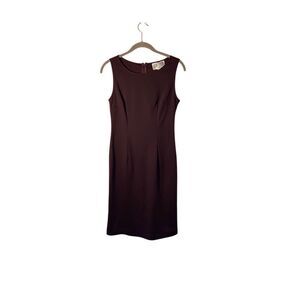Julian Taylor Women’s Maroon Sleeveless Shift Dress Size 4